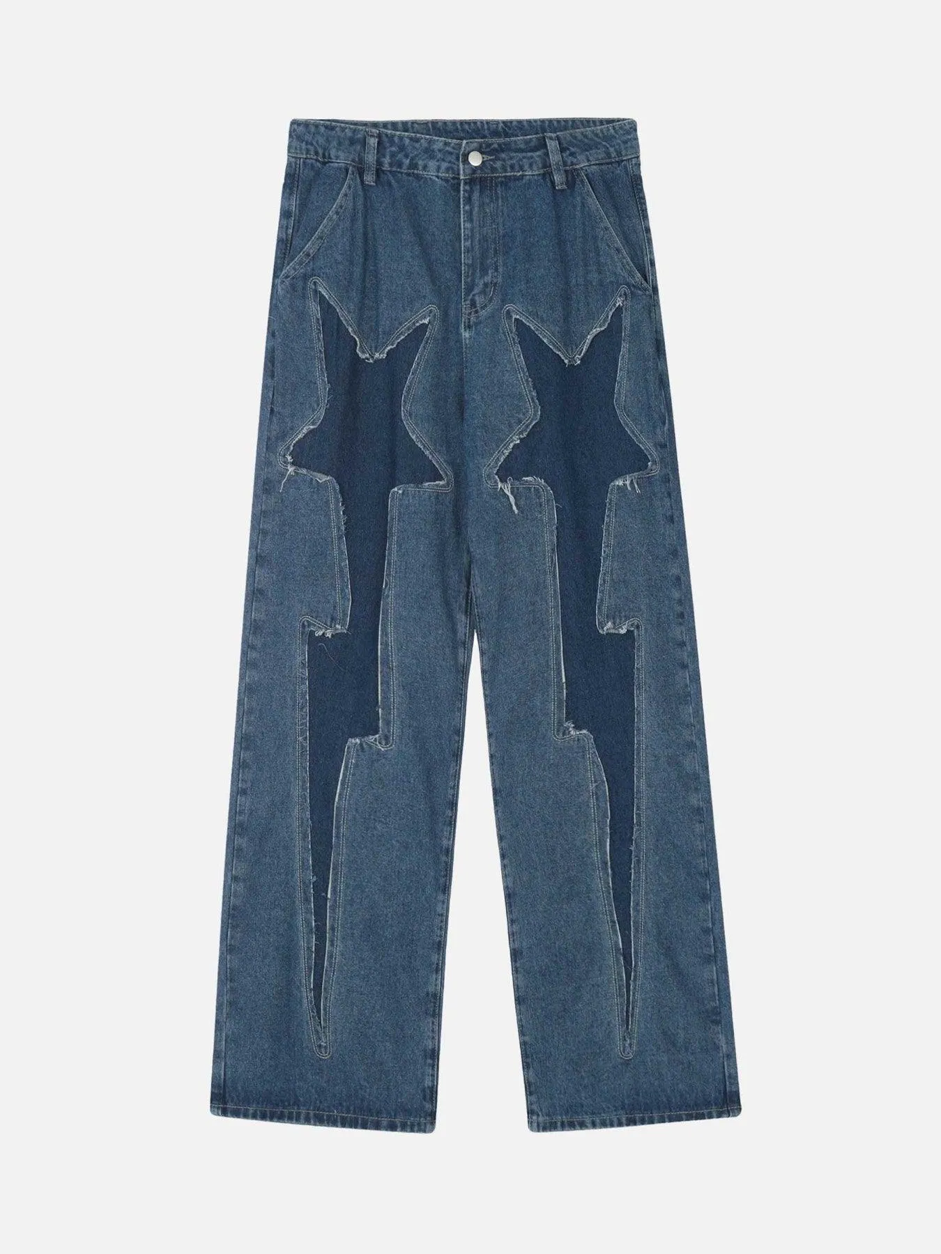 1984 American Applique Star Embroidered Jeans