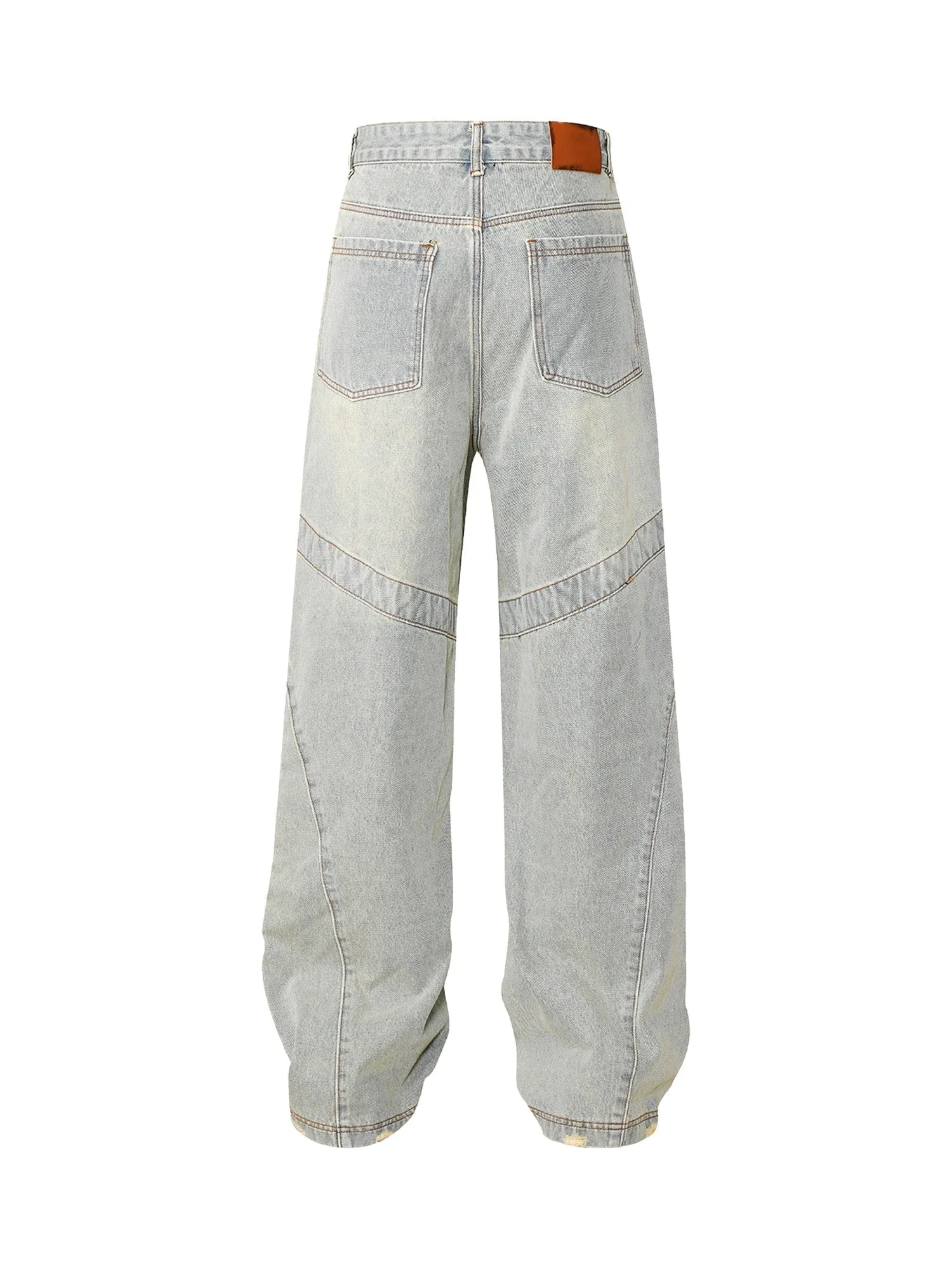 1984 American High Street Washed Distressed Jeans