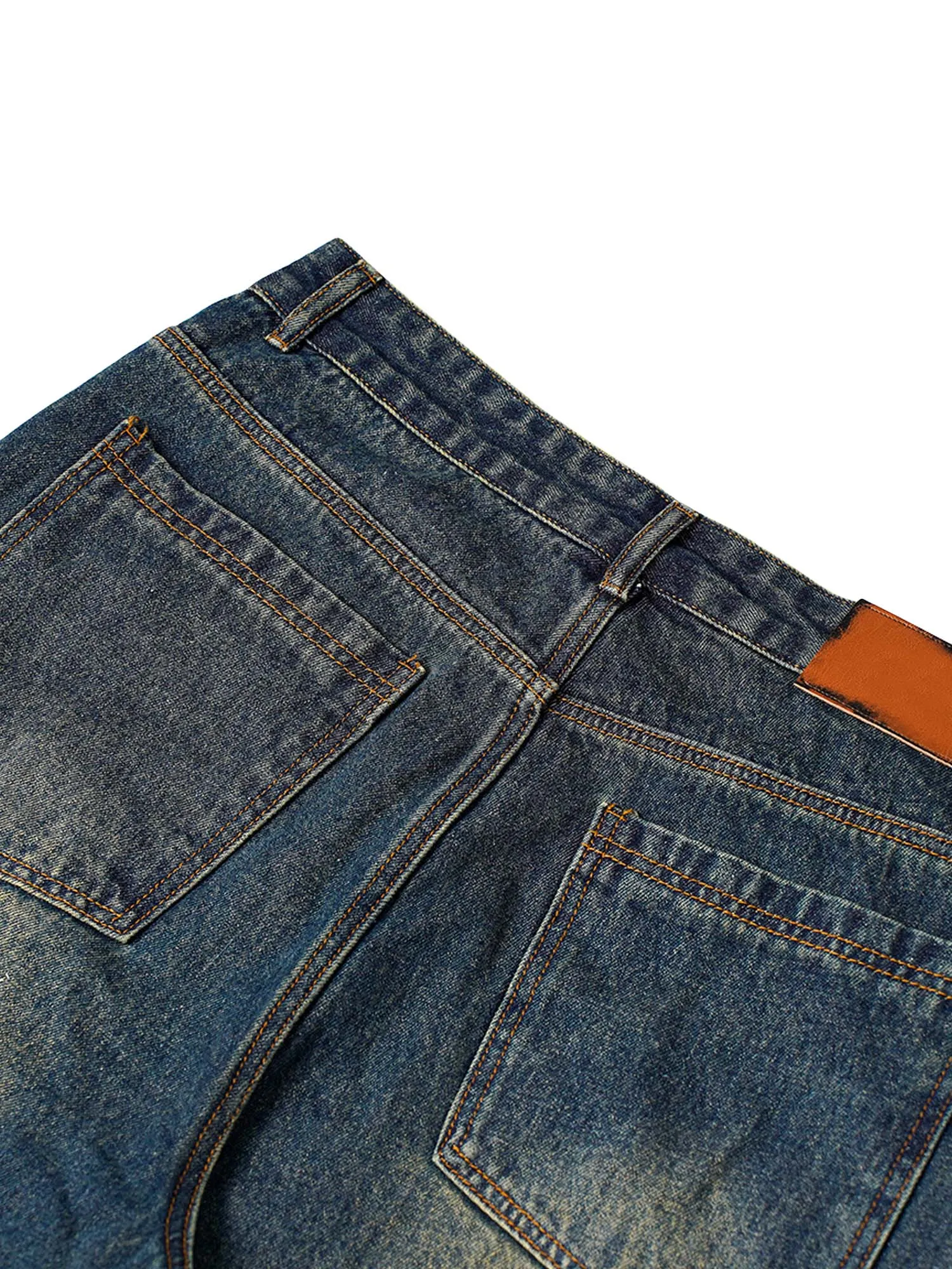 1984 American High Street Washed Distressed Jeans