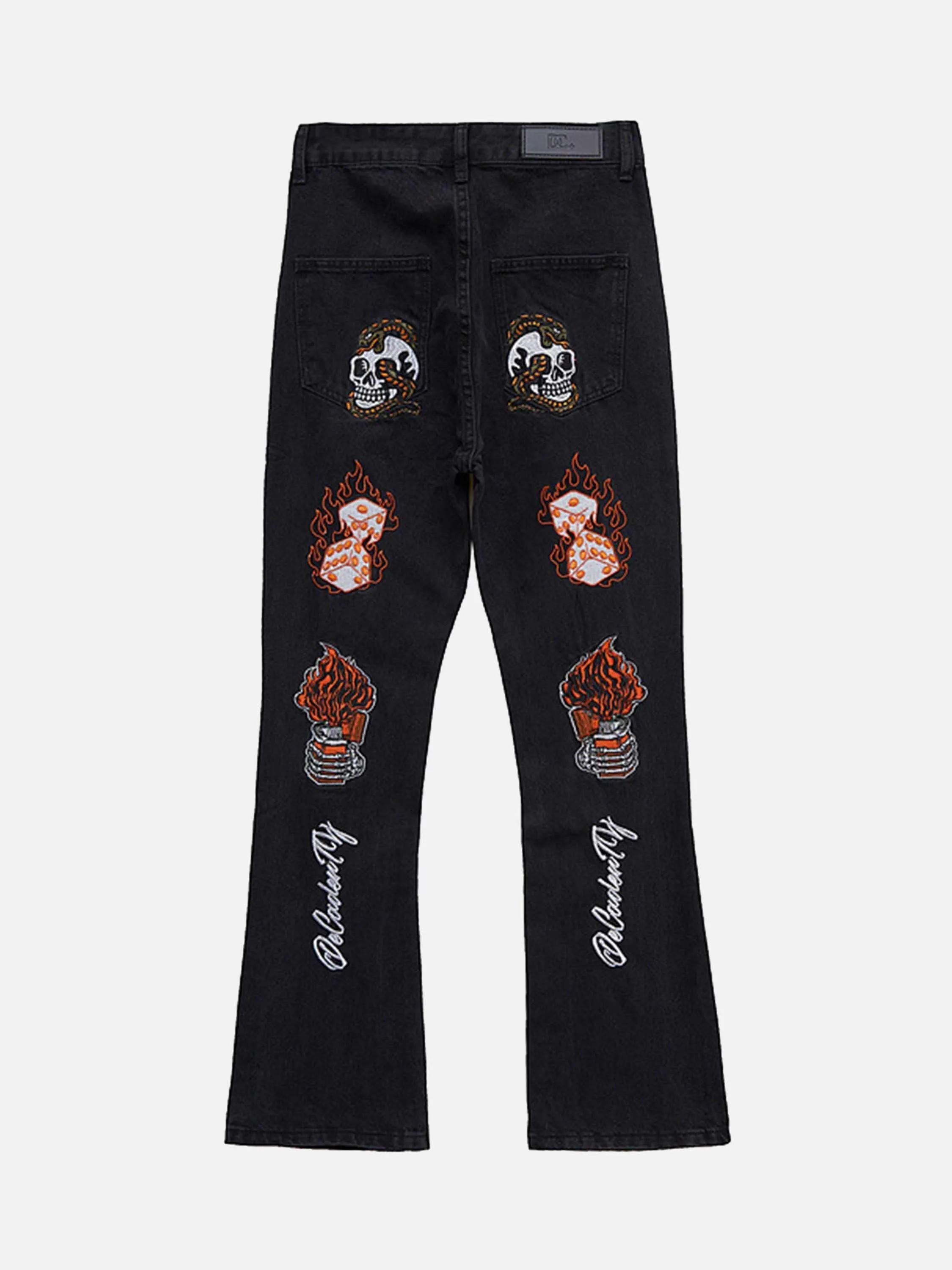 1984 High Street Embroidery Retro Jeans - 1574