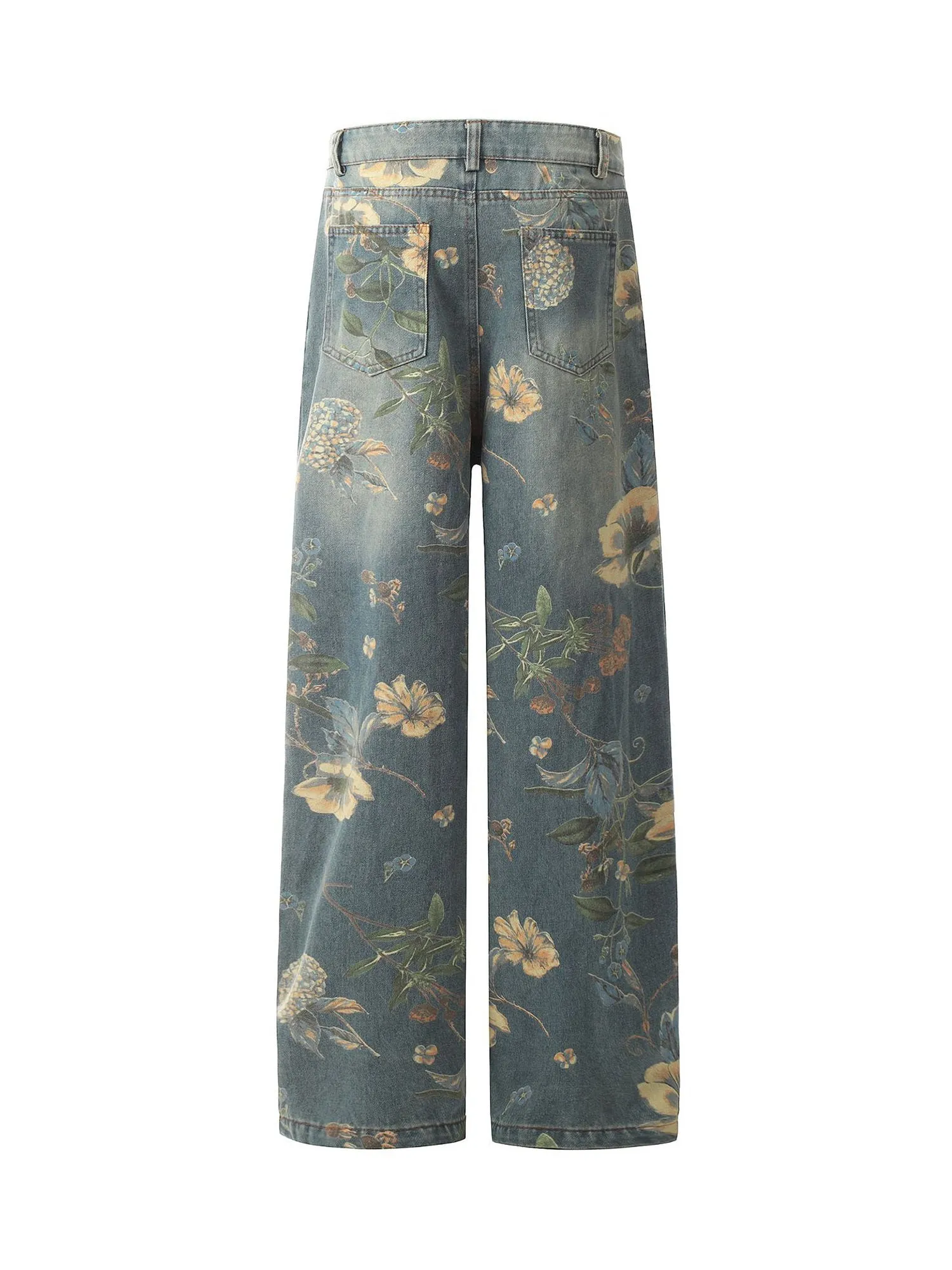 1984 Street Washed Floral Baggy Jeans