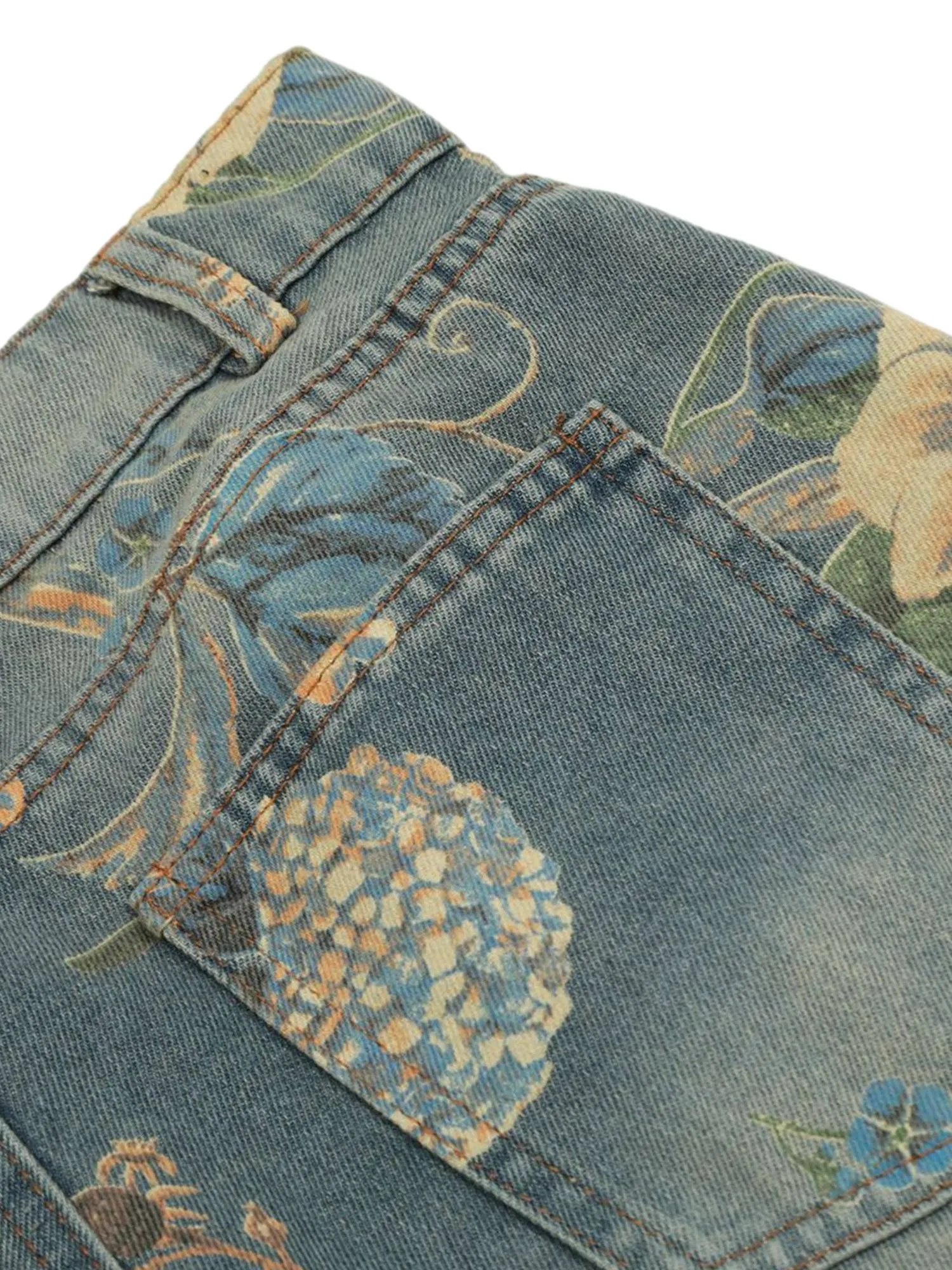 1984 Street Washed Floral Baggy Jeans