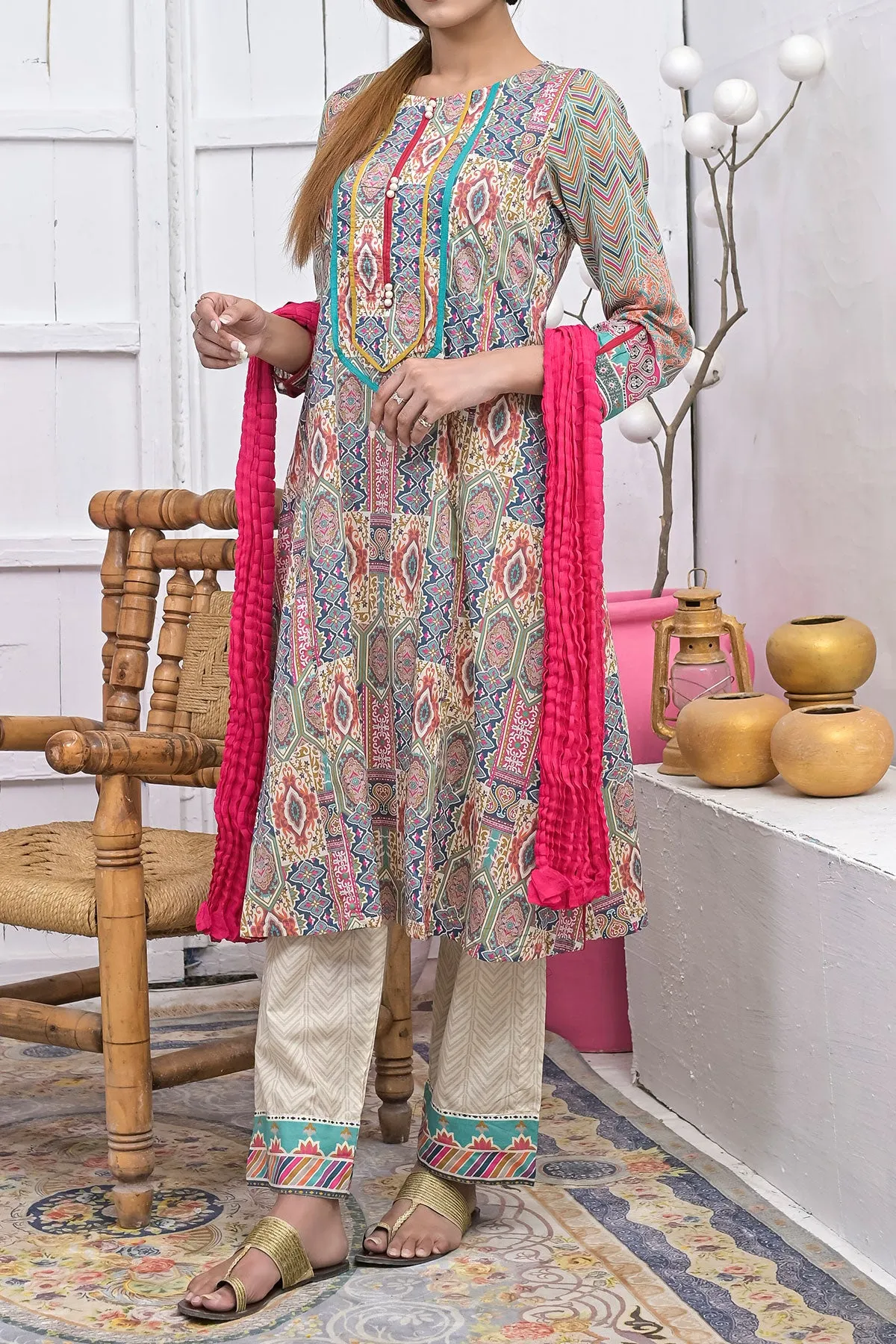 3 PIECE DIGITAL PRINT LAWN| DPC-253