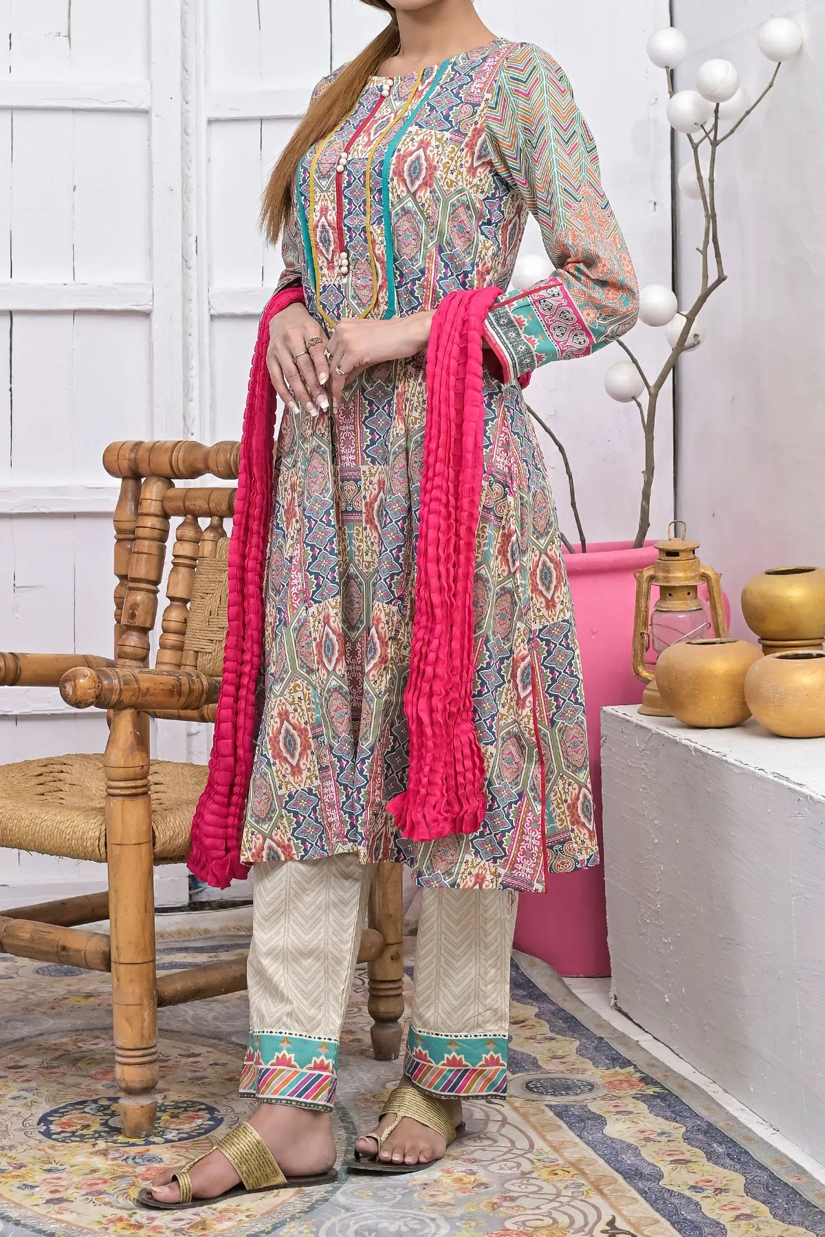 3 PIECE DIGITAL PRINT LAWN| DPC-253