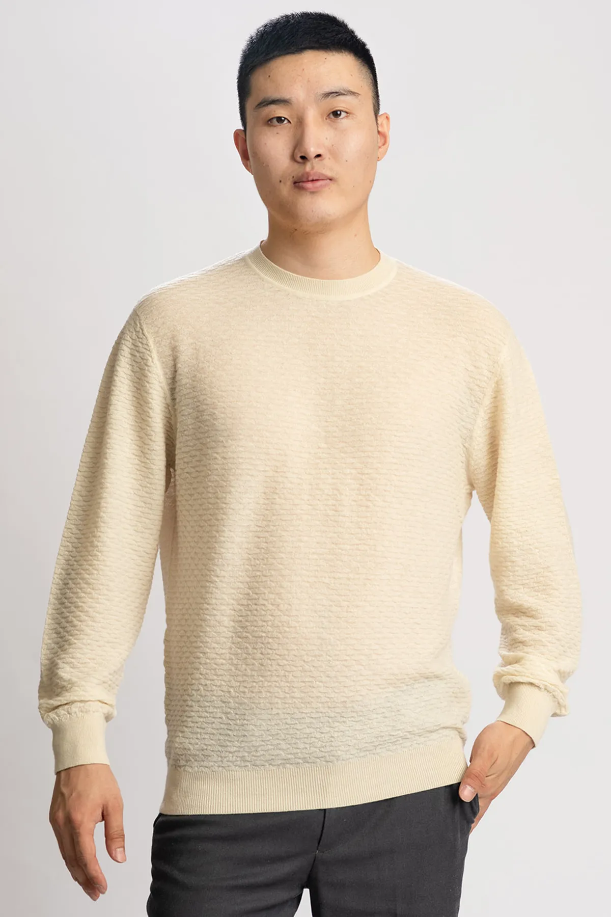 3D Pattern Cashmere Sweater