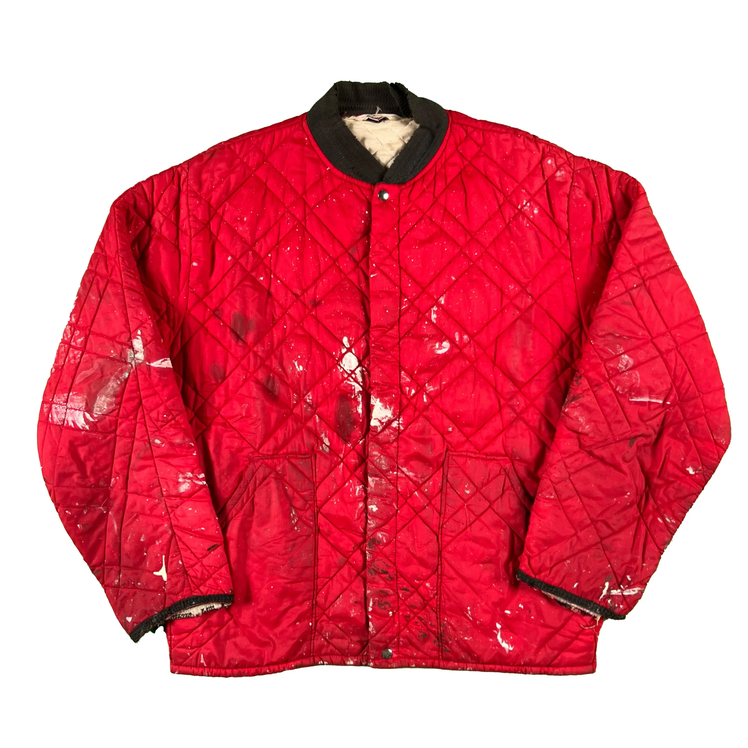 60s Towncraft Quilted Painter's Jacket- L