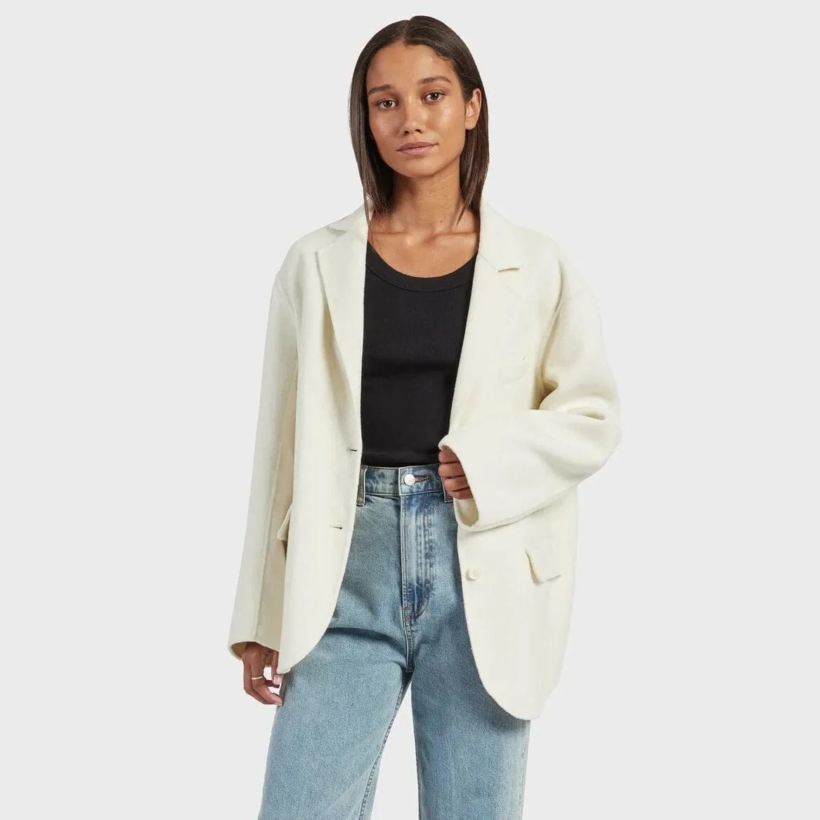 Academy Brand Women's Greta Blazer - Winter White