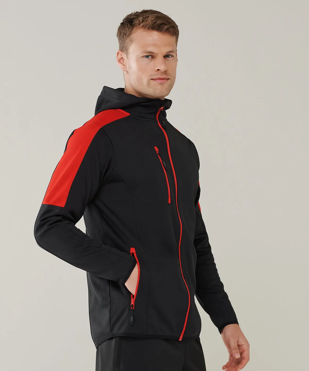 Active softshell jacket | Dark Grey Marl/Black