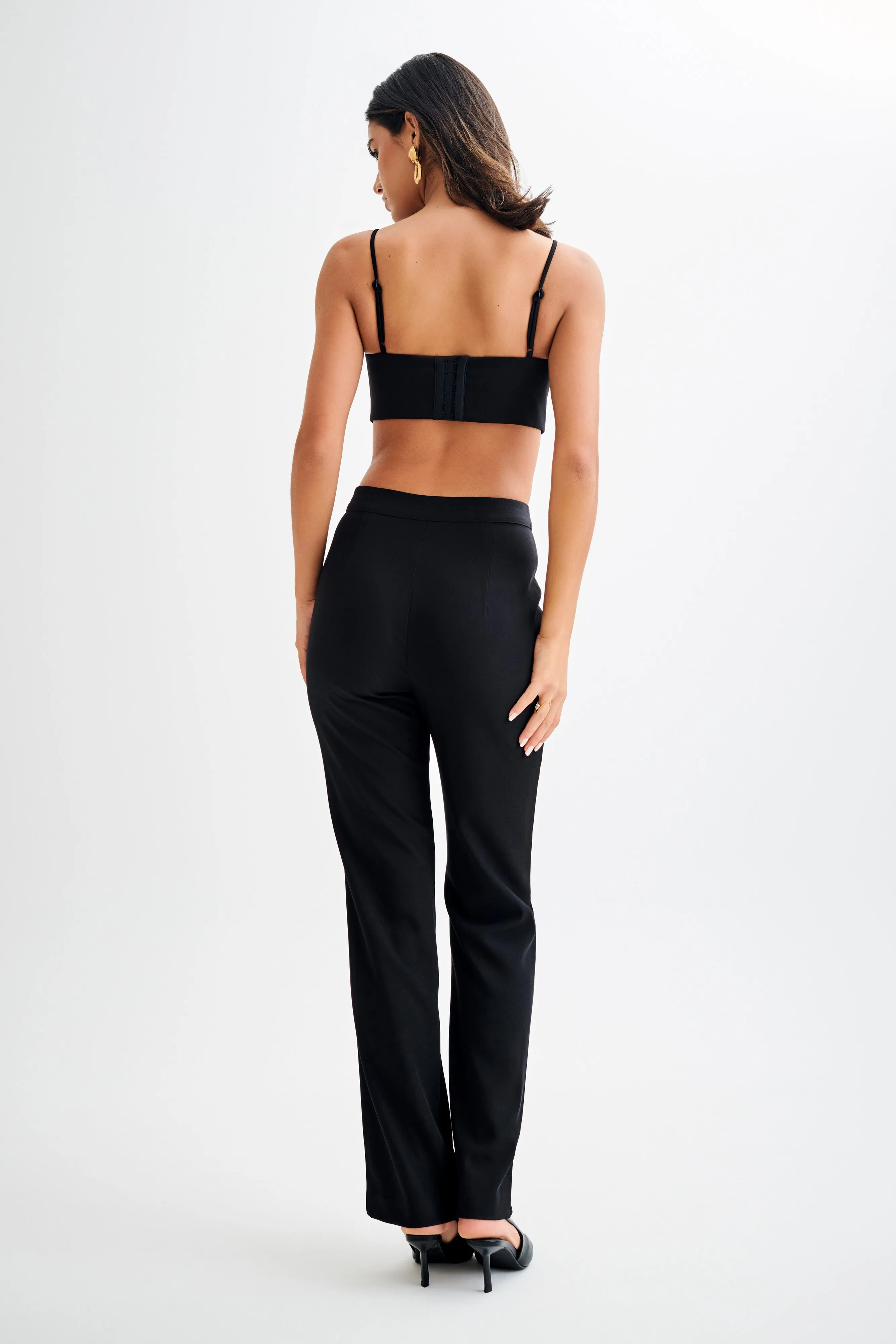 Allanah Straight Leg Pant - Black