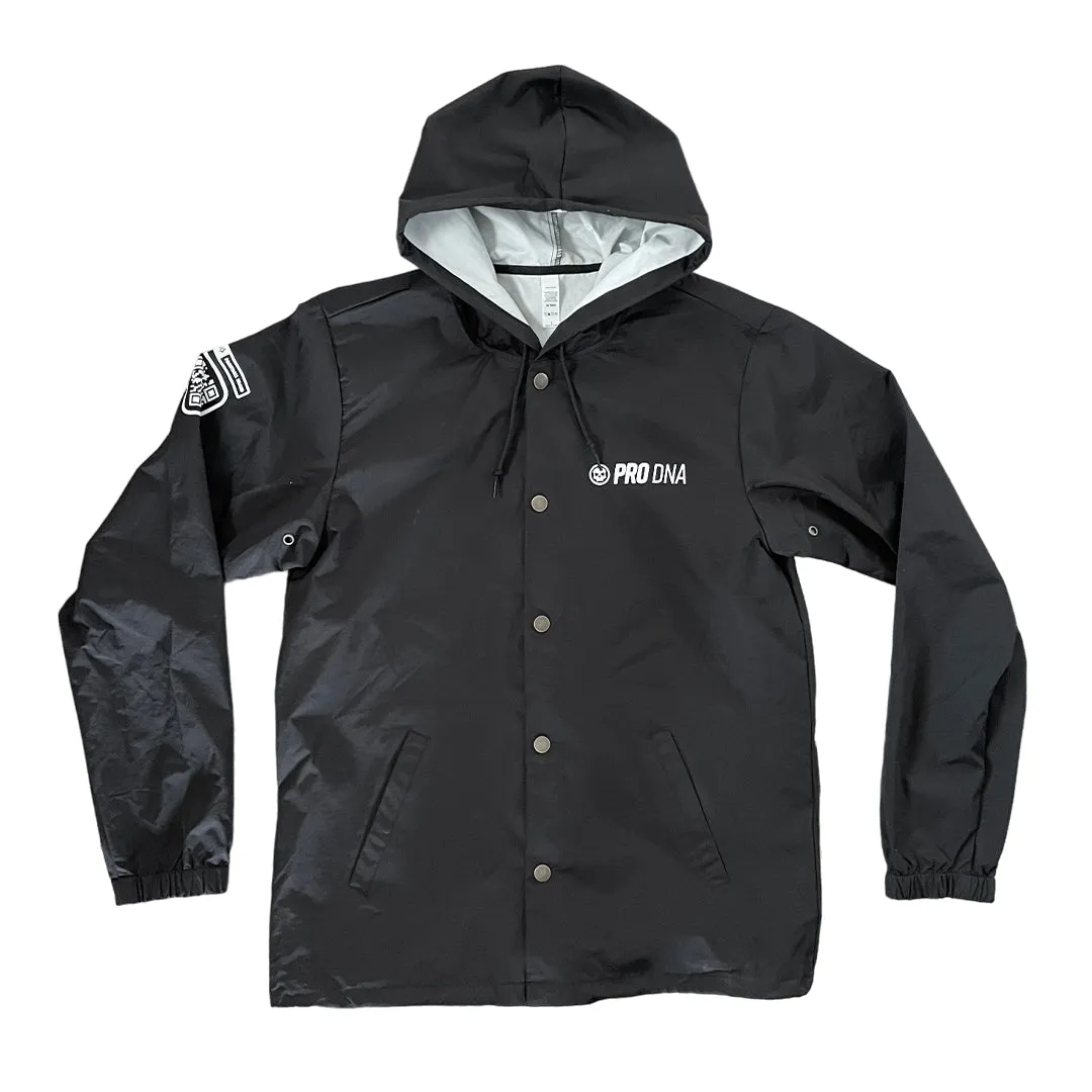 Anorak Coaches Rain Jacket - Black Pro DNA