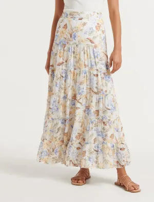 Antonia Multi Tiered Midi Skirt