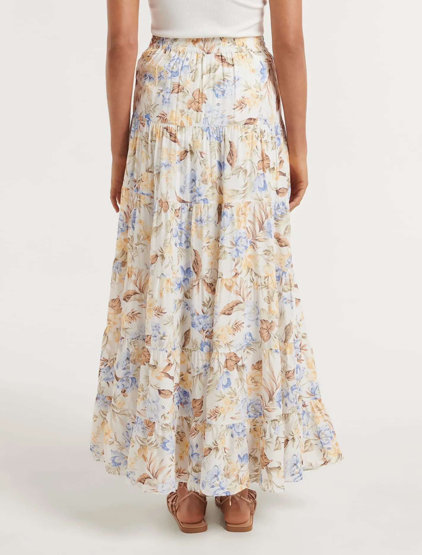 Antonia Multi Tiered Midi Skirt