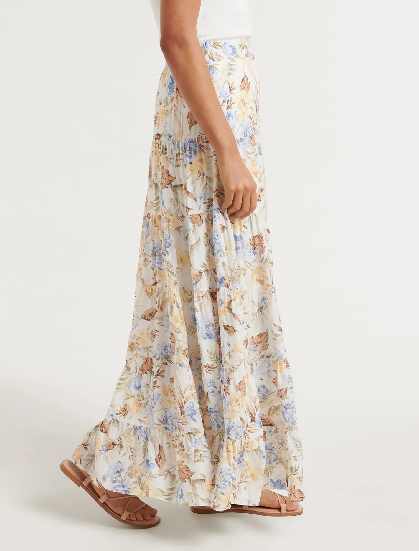 Antonia Multi Tiered Midi Skirt