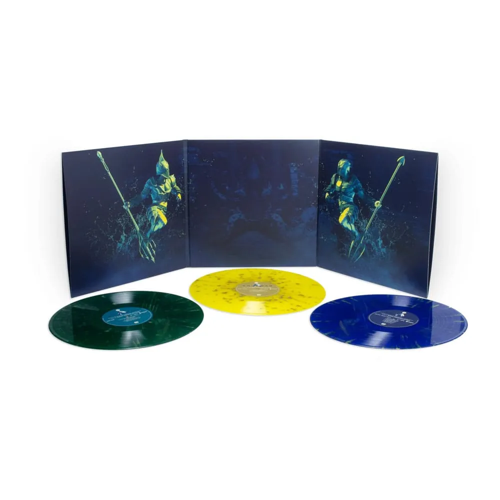 aquaman original motion picture soundtrack by rupert gregson-williams deluxe edition vinyl 3xlp  merchandise  dc  audio