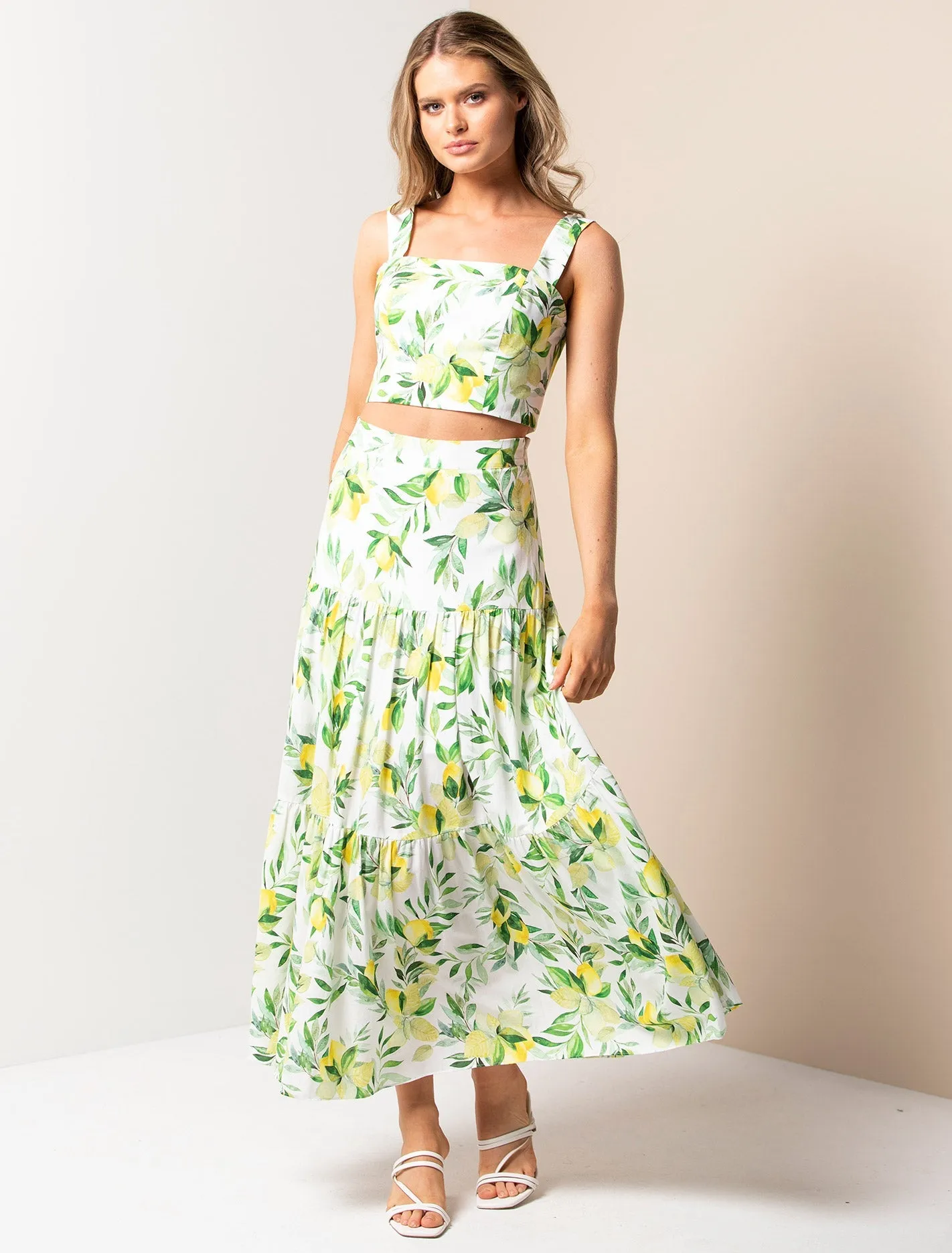 Aria Tiered Maxi Skirt