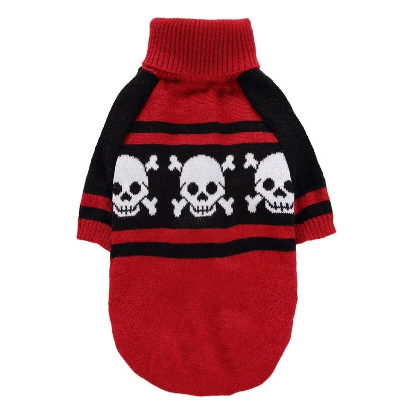 Ashore Shop Dog or Cat Halloween Skeleton Pumpkin Sweater