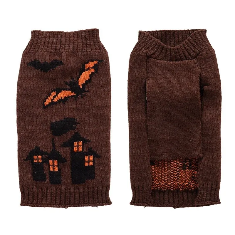 Ashore Shop Dog or Cat Halloween Skeleton Pumpkin Sweater