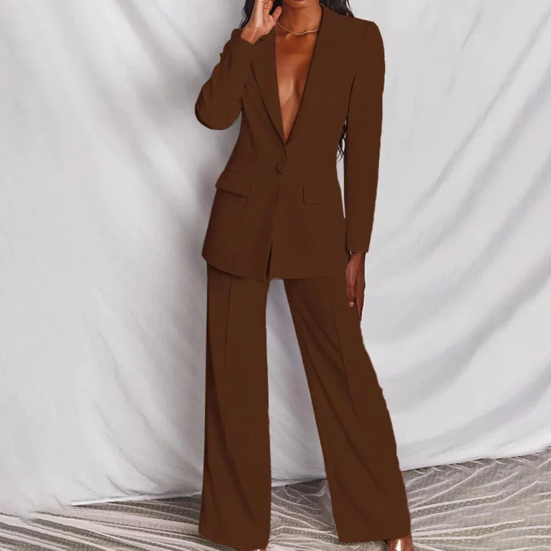 Auden - Elegant Blazer And Pants Set