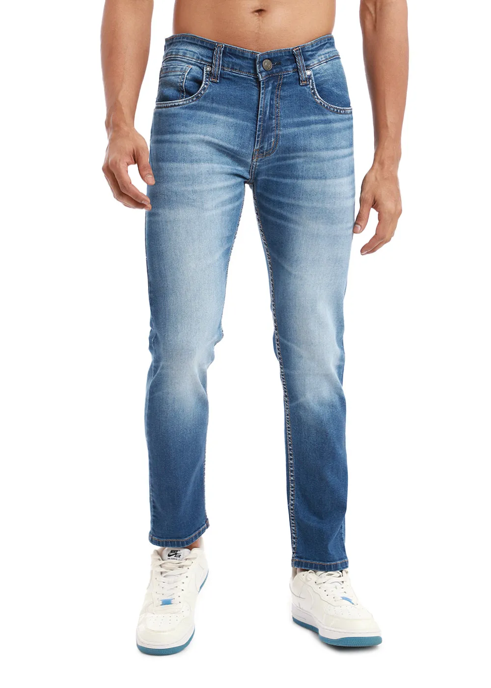 Azure Blue Slim fit Jeans