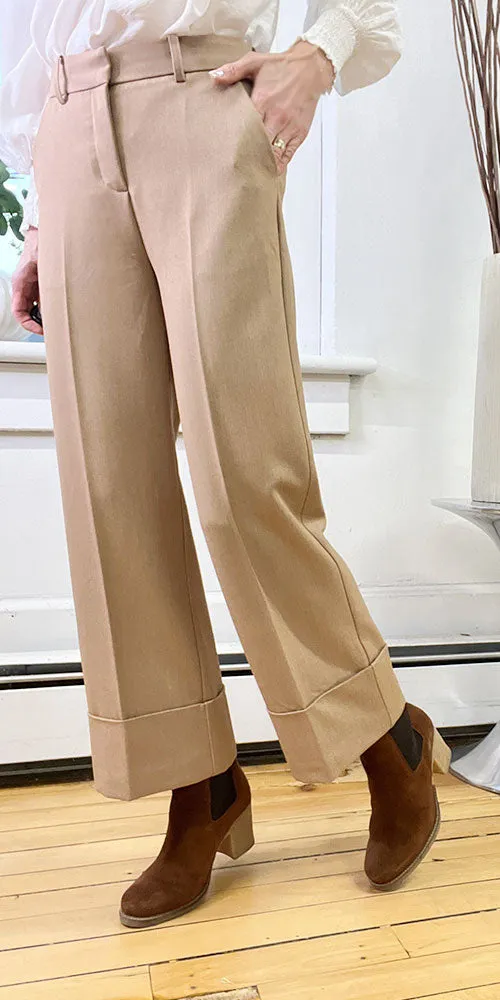 B. Young Cuffed Trousers, heathered camel