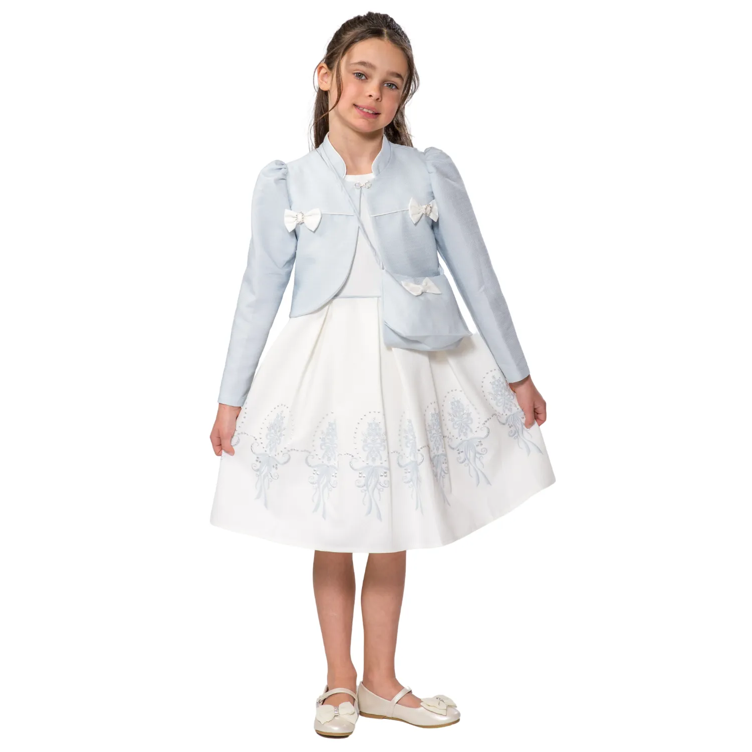 Baby Blue Elegant Girl Dress