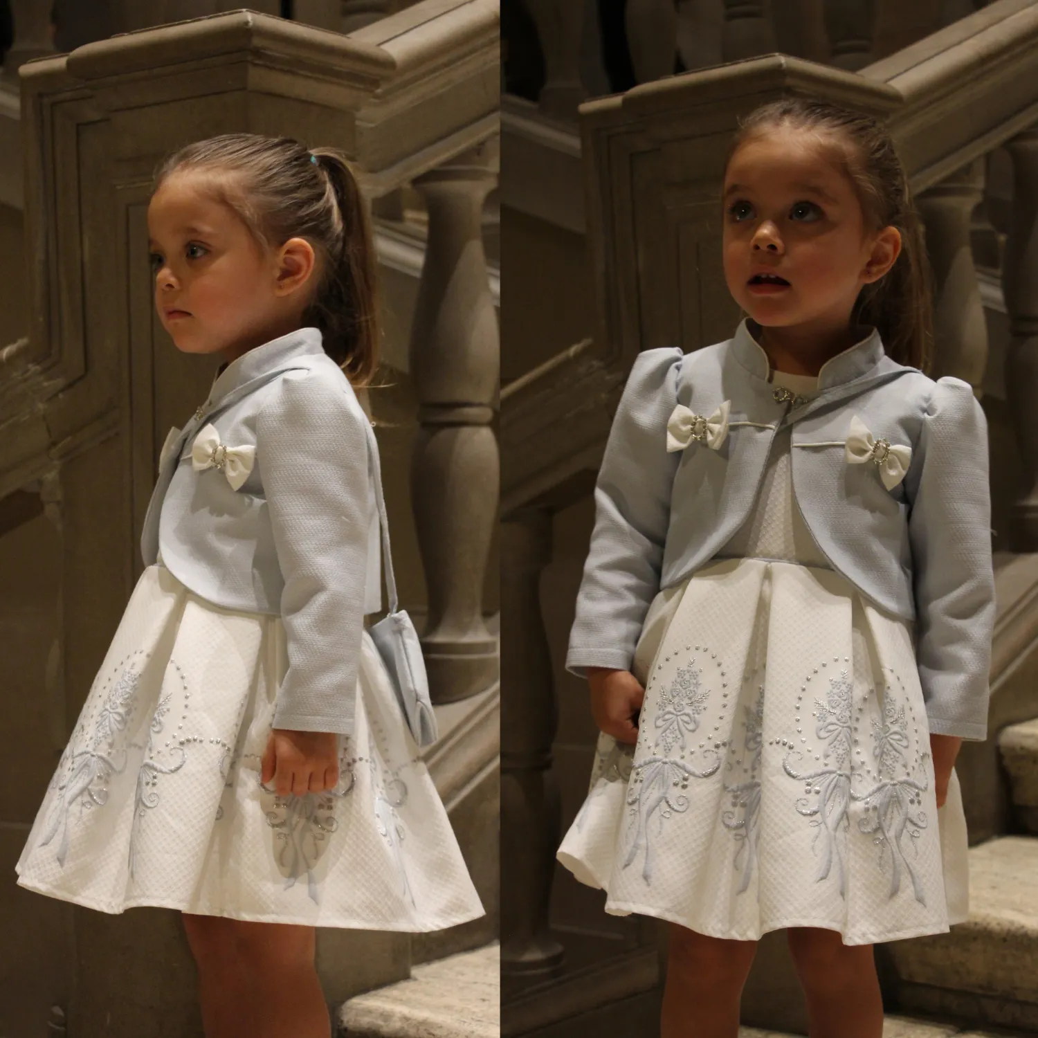 Baby Blue Elegant Girl Dress