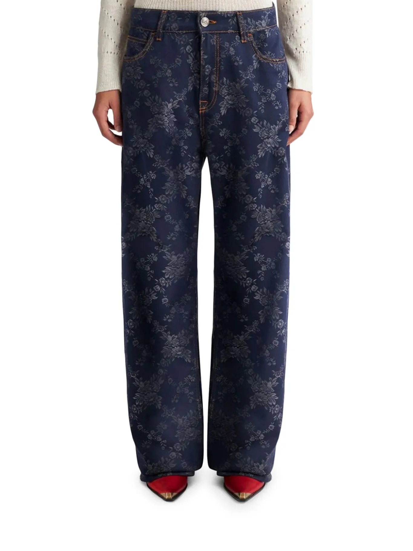 BAGGY JACQUARD JEANS