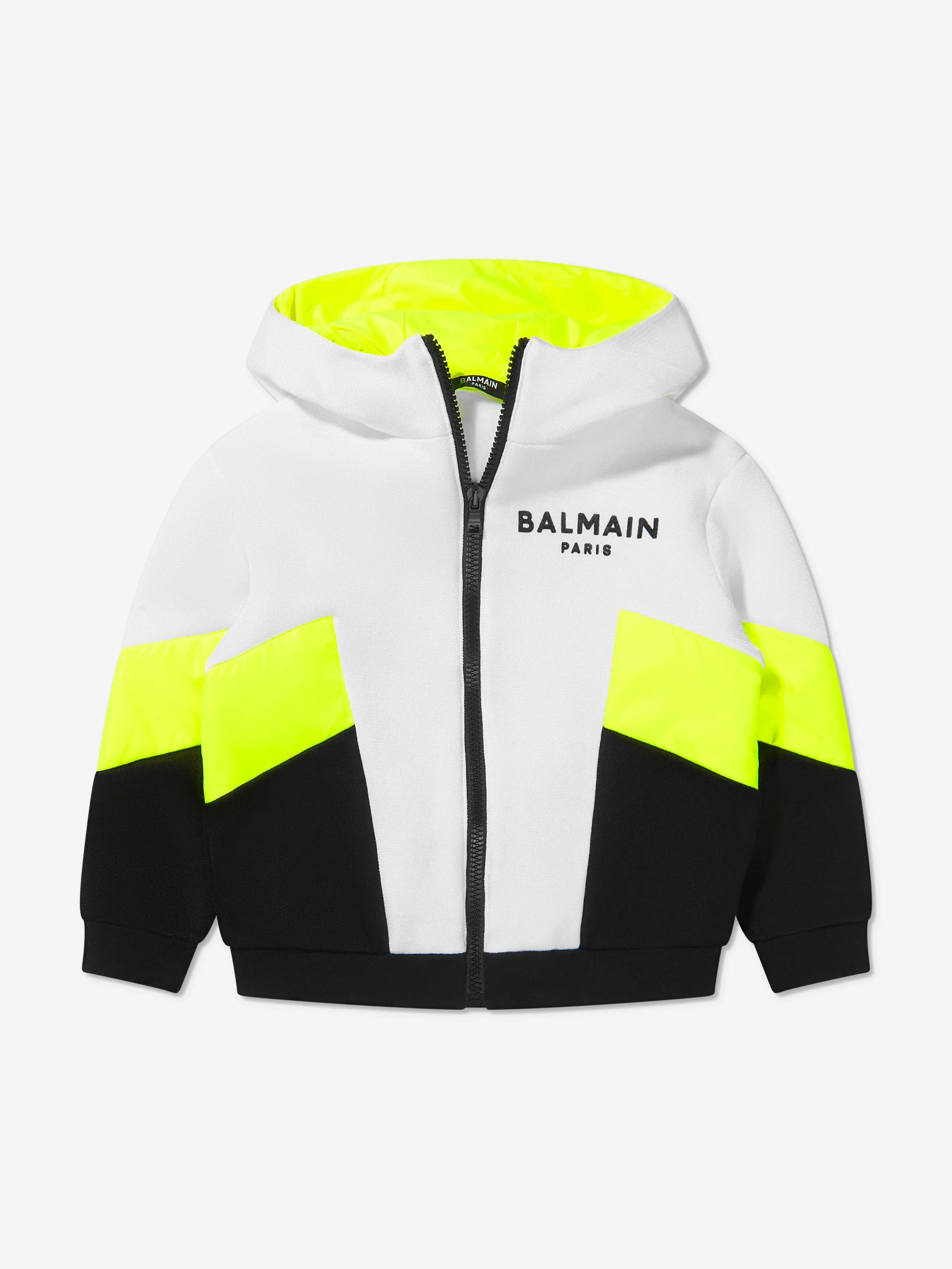 Balmain Boys Colourblock Zip Up Hoodie