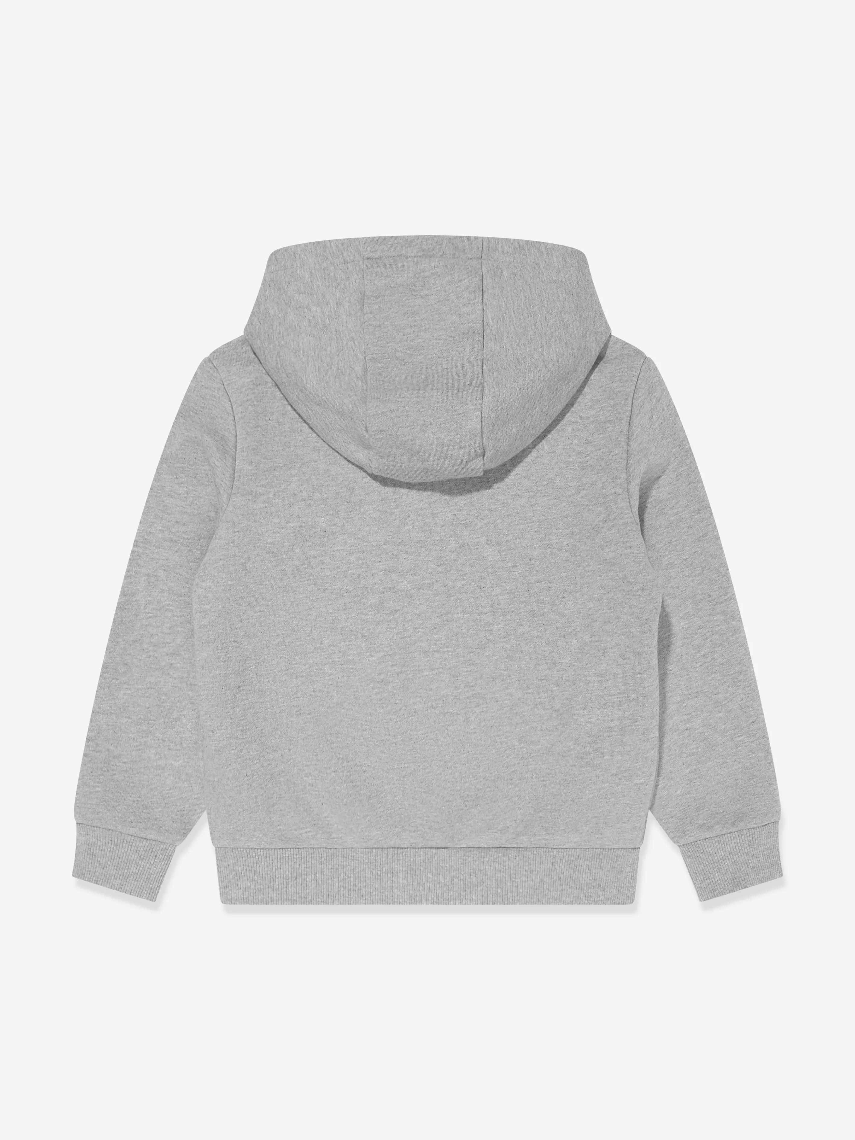 Balmain Kids Logo Hoodie in Grey