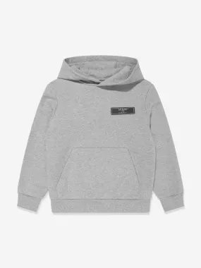 Balmain Kids Logo Hoodie in Grey