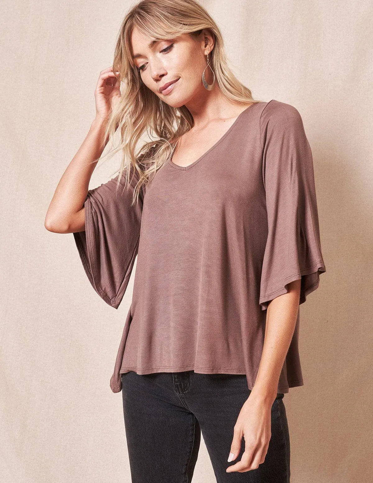 Bamboo Flare Top - As-Is-Clearance