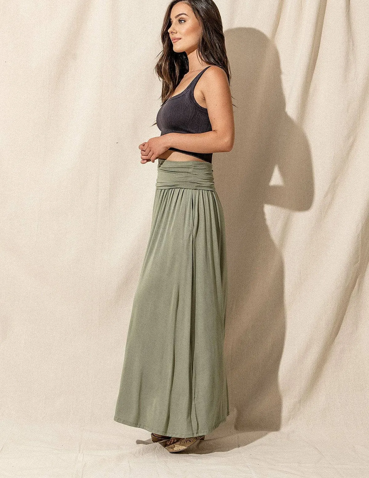 Bamboo Maxi Skirt - As-Is-Clearance