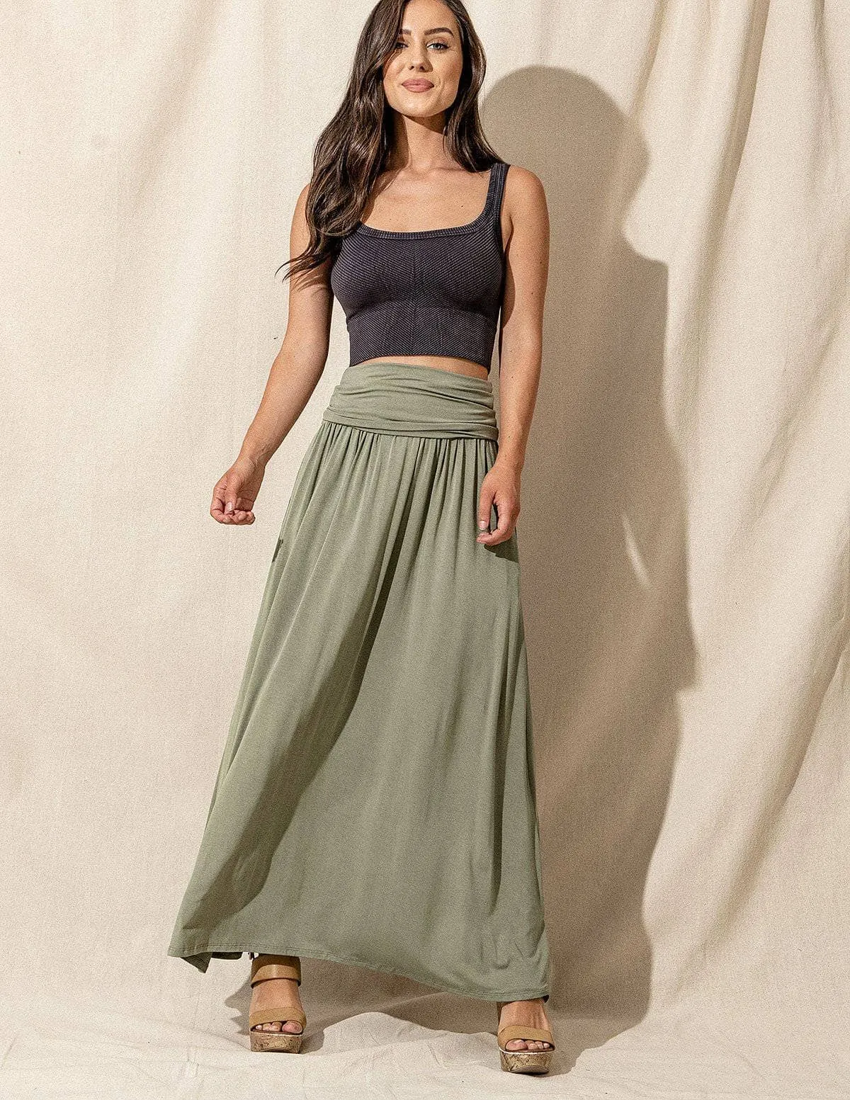 Bamboo Maxi Skirt - As-Is-Clearance