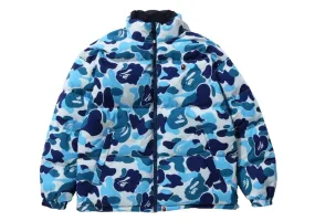 BAPE ABC CAMO REVERSIBLE DOWN JACKET BLUE