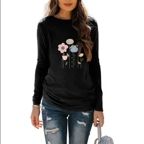 Blooming Elegance Long Sleeve Tee