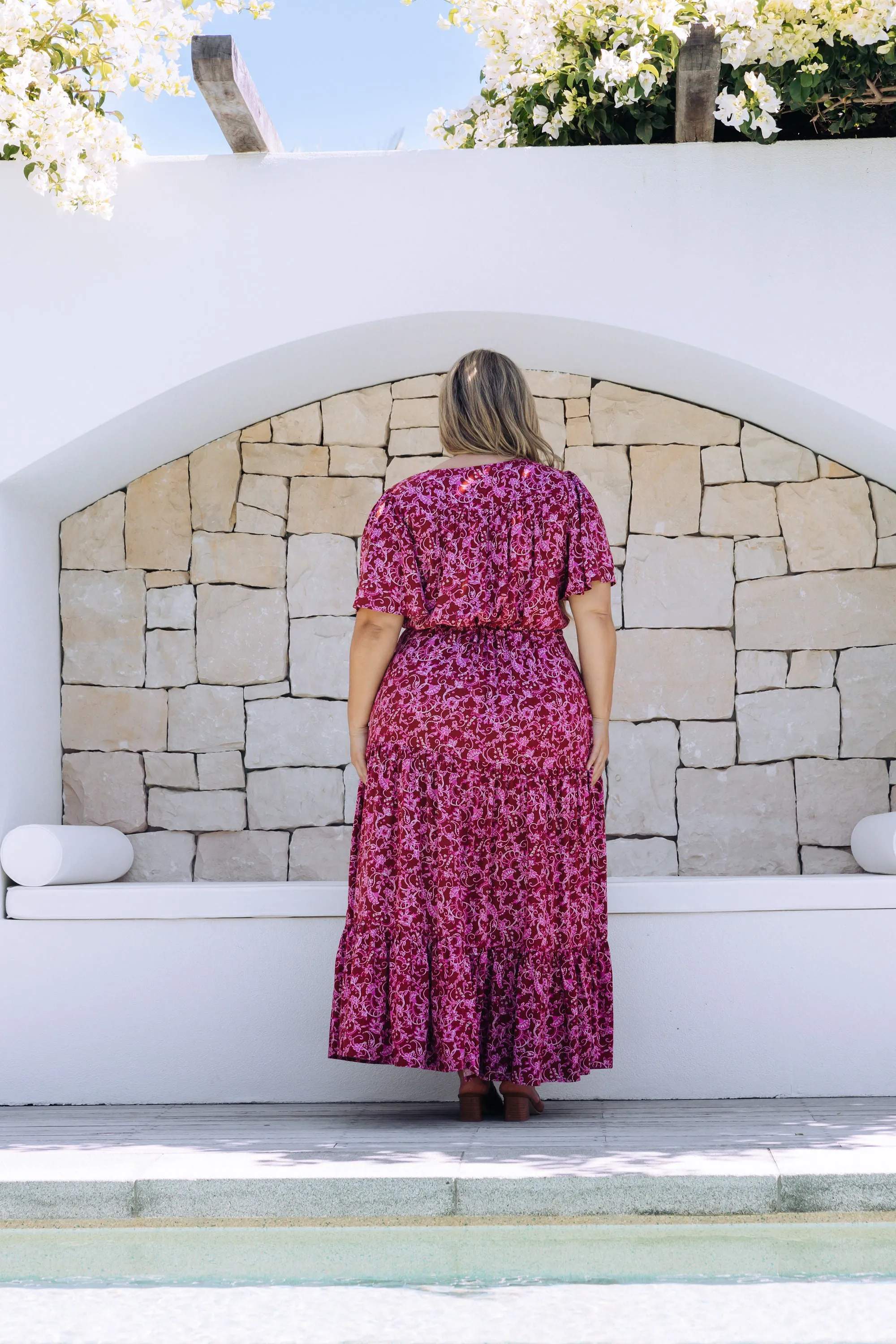 Bonnie Dress in Desert Rose