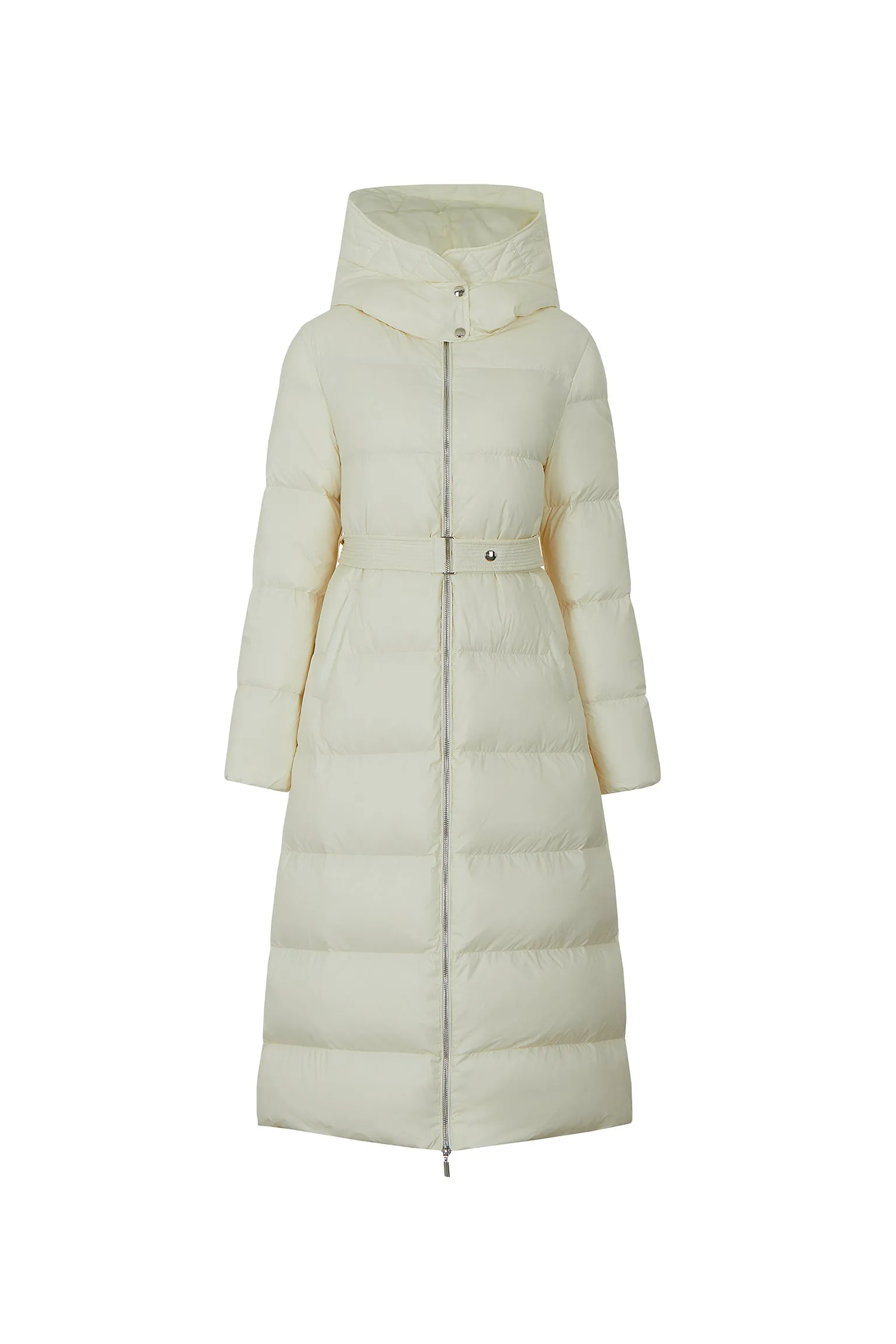 Bonnie Long Down Jacket with Belt