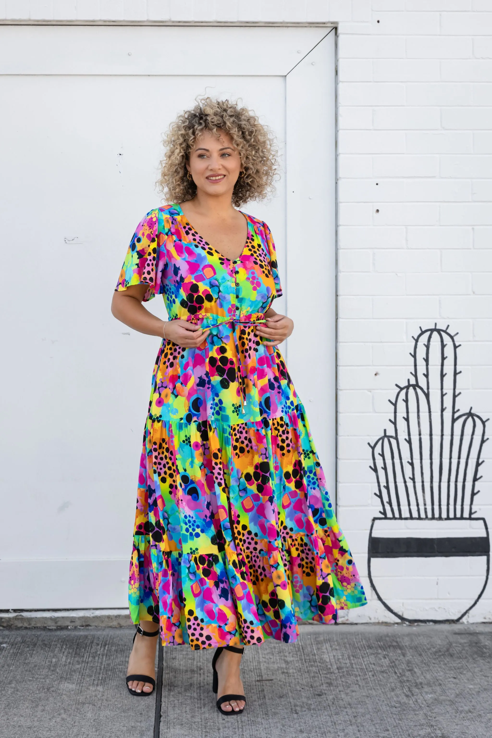 Bonnie Maxi Dress in Messy Mind by Kasey Rainbow