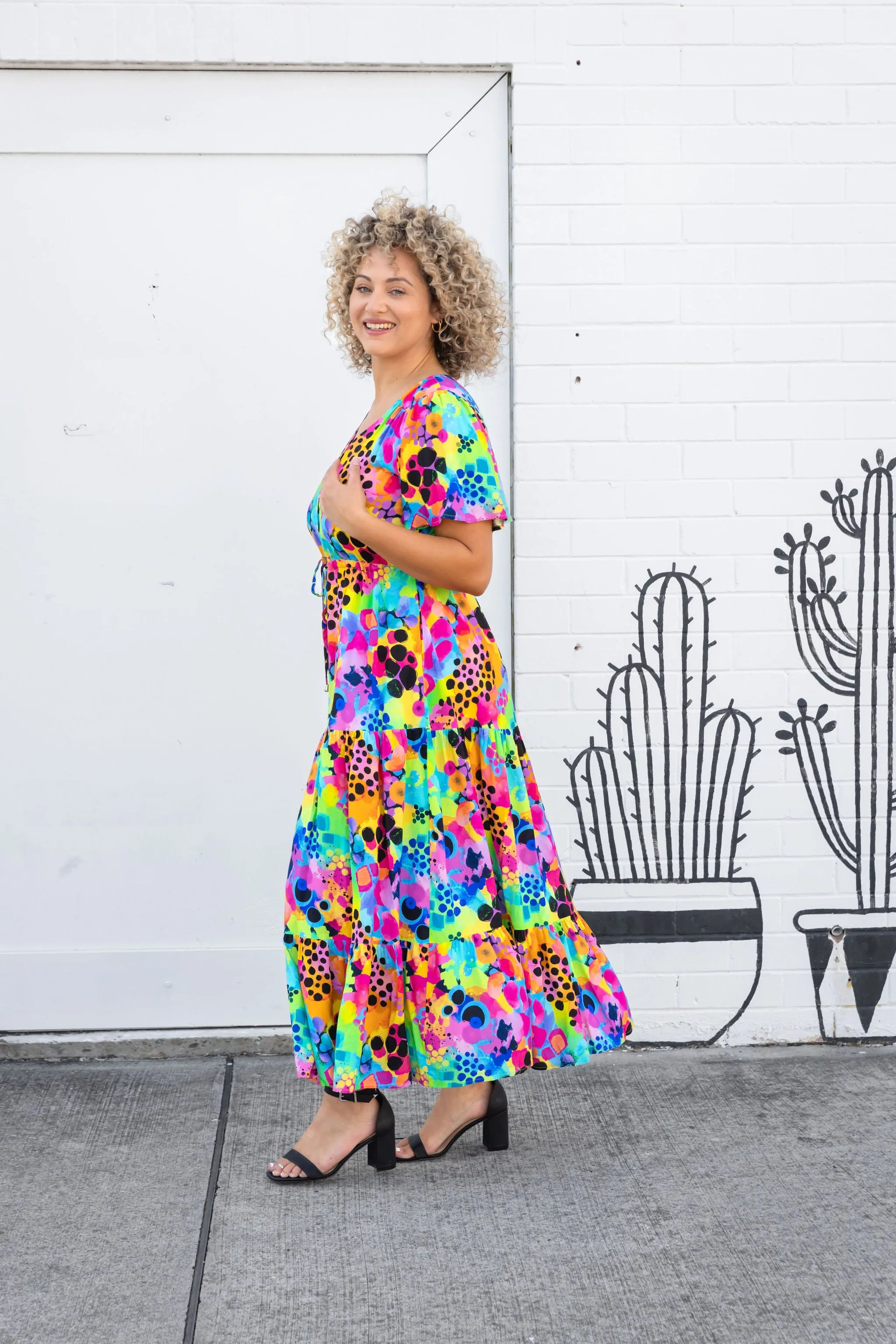 Bonnie Maxi Dress in Messy Mind by Kasey Rainbow