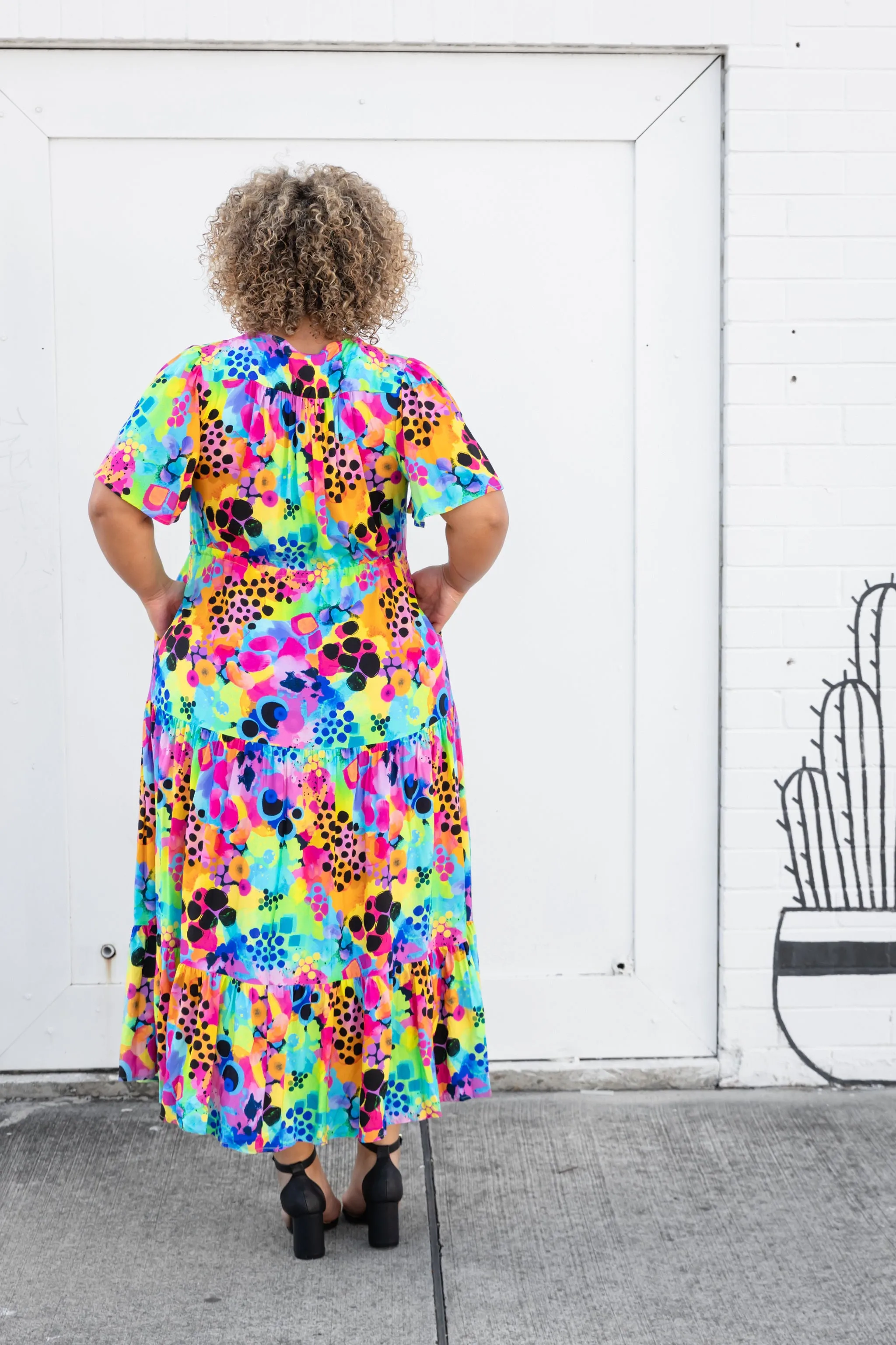 Bonnie Maxi Dress in Messy Mind by Kasey Rainbow