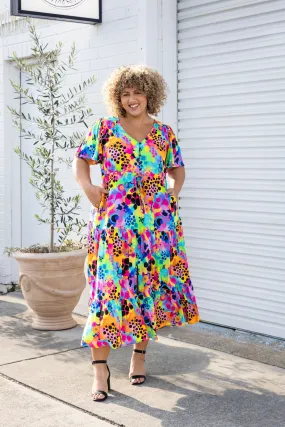 Bonnie Maxi Dress in Messy Mind by Kasey Rainbow