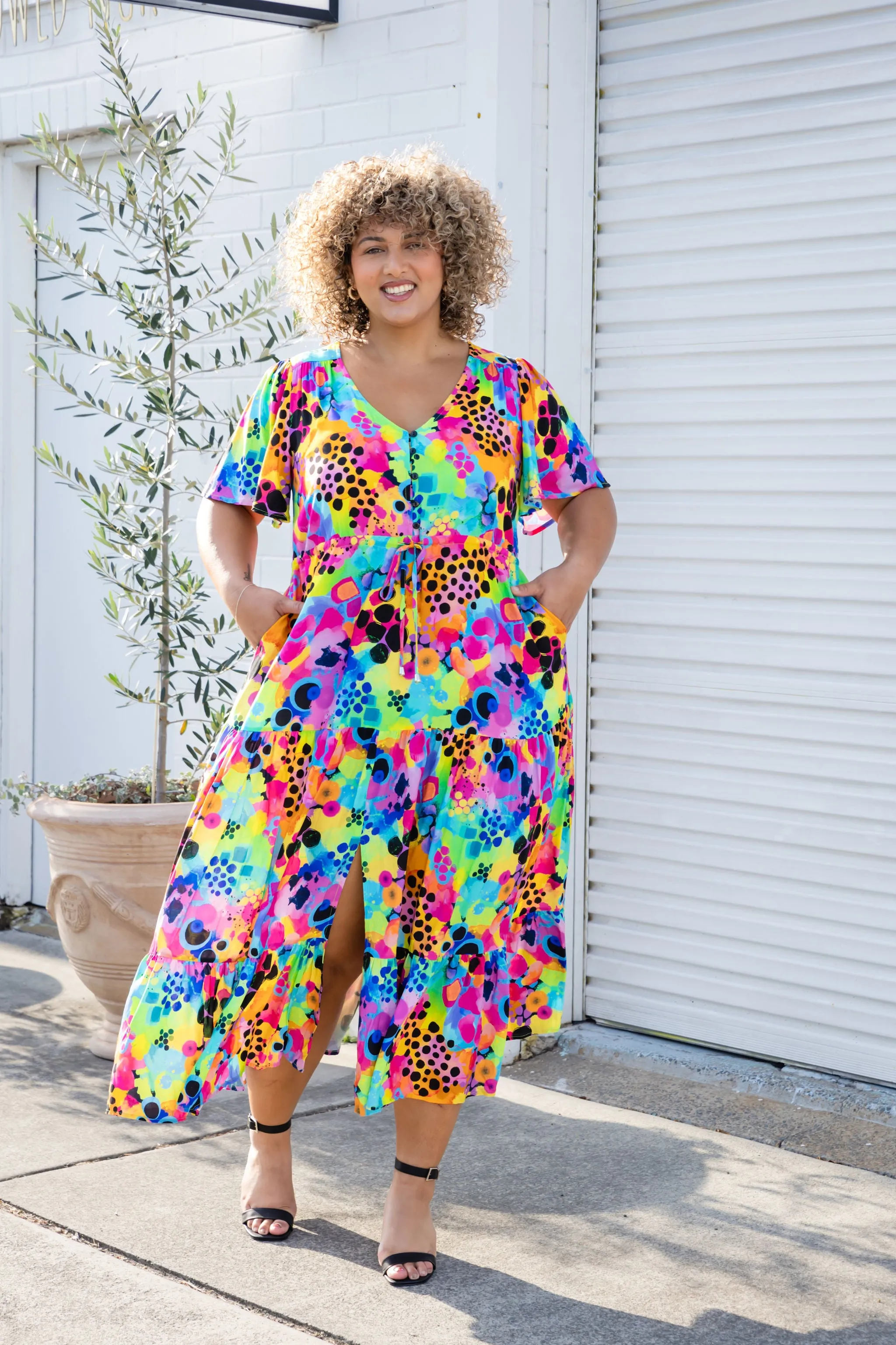 Bonnie Maxi Dress in Messy Mind by Kasey Rainbow