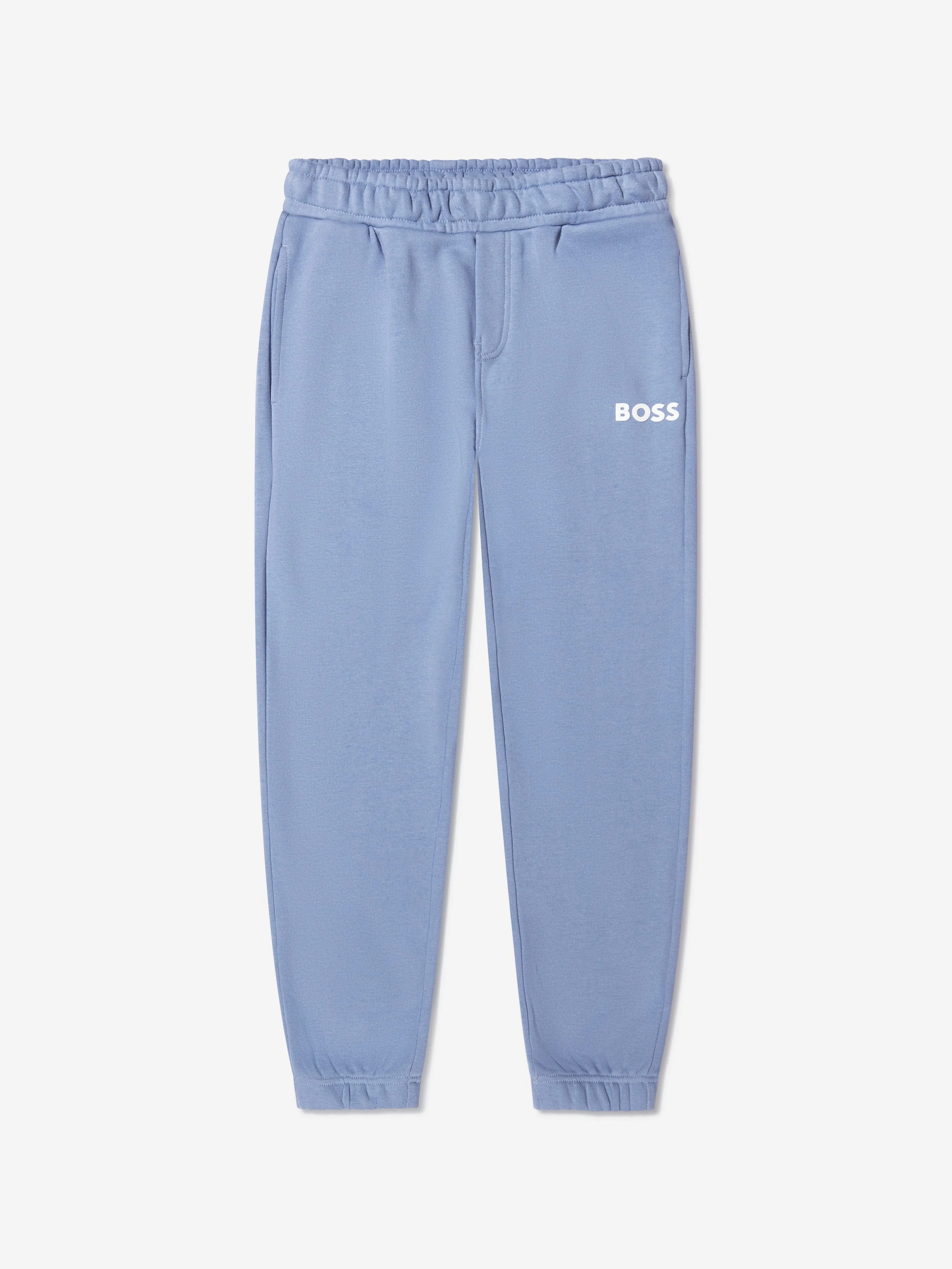 BOSS Boys Logo Joggers In Blue