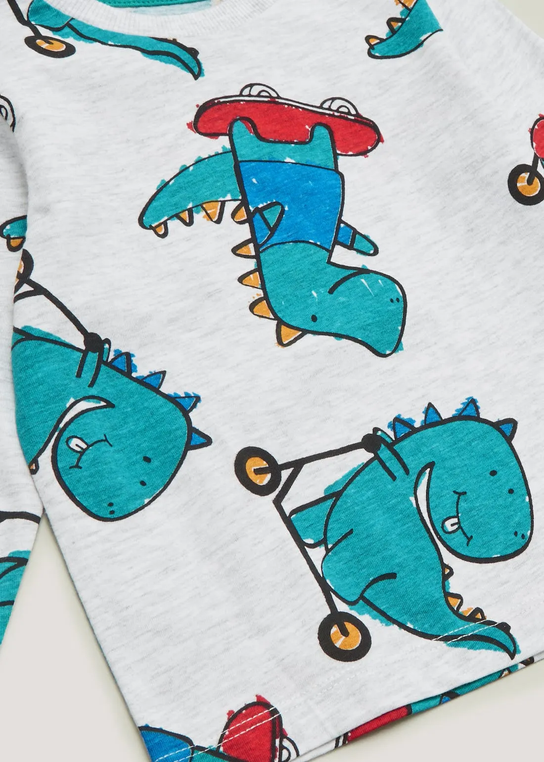 Boys Dinosaur Print Long Sleeve T-Shirt