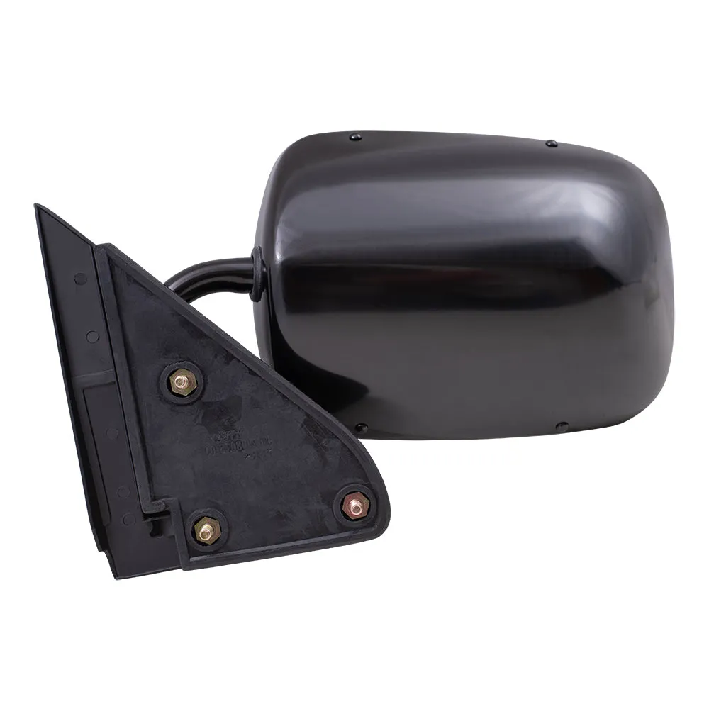 Brock Aftermarket Replacement Driver Left Manual Mirror Below Eyeline Paint To Match Black Compatible With 1988-2002 GM C/K Pickup