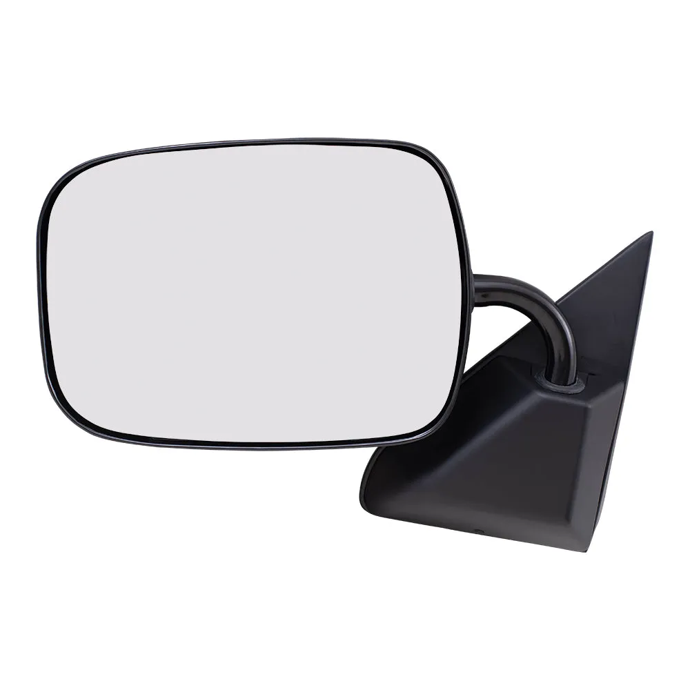 Brock Aftermarket Replacement Driver Left Manual Mirror Below Eyeline Paint To Match Black Compatible With 1988-2002 GM C/K Pickup