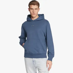 Calvin Klein Mens Micro Logo Hoodie Aegen Sea Blue