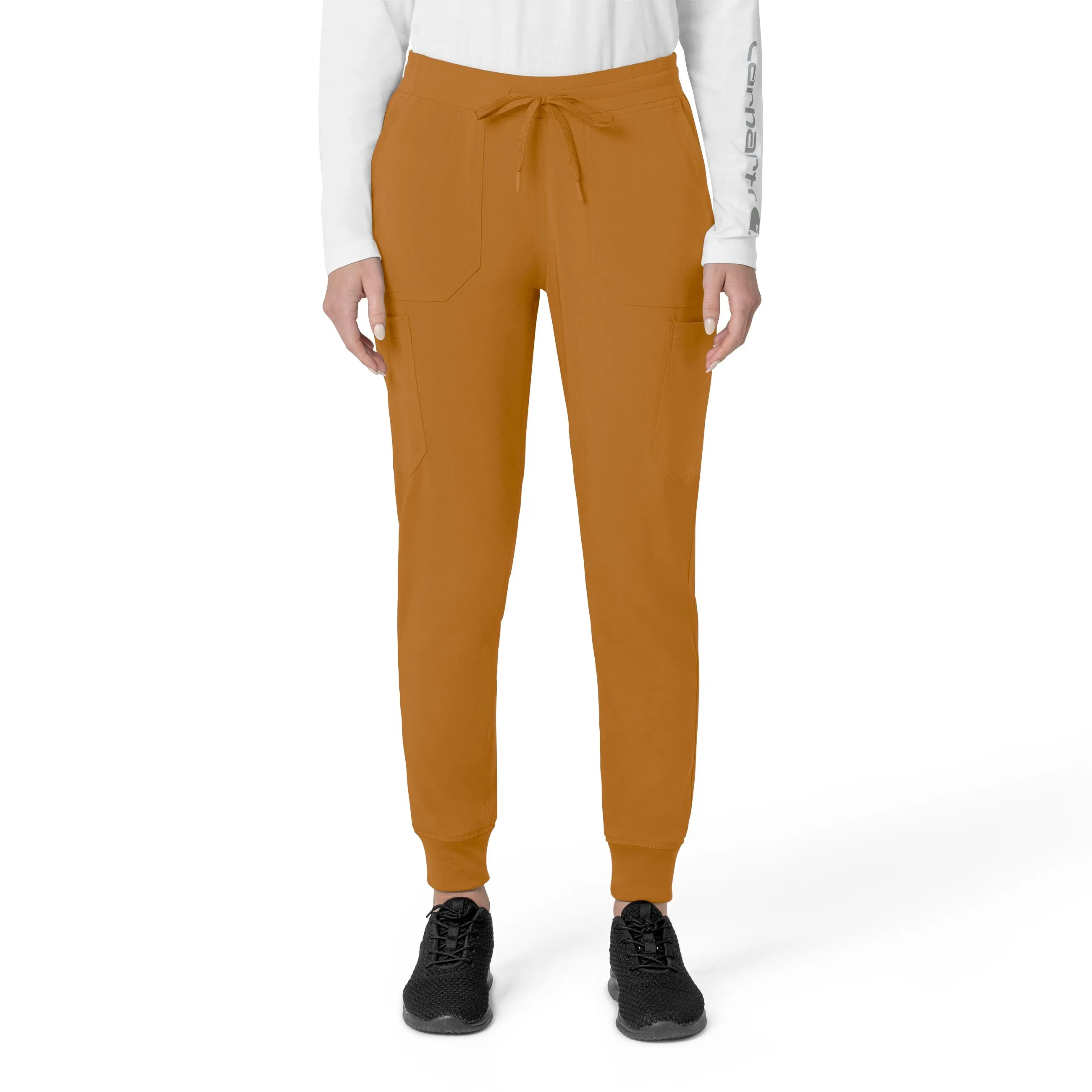 Carhartt Force Cross-Flex Women's Cargo Jogger Scrub Pant - Fox Brown