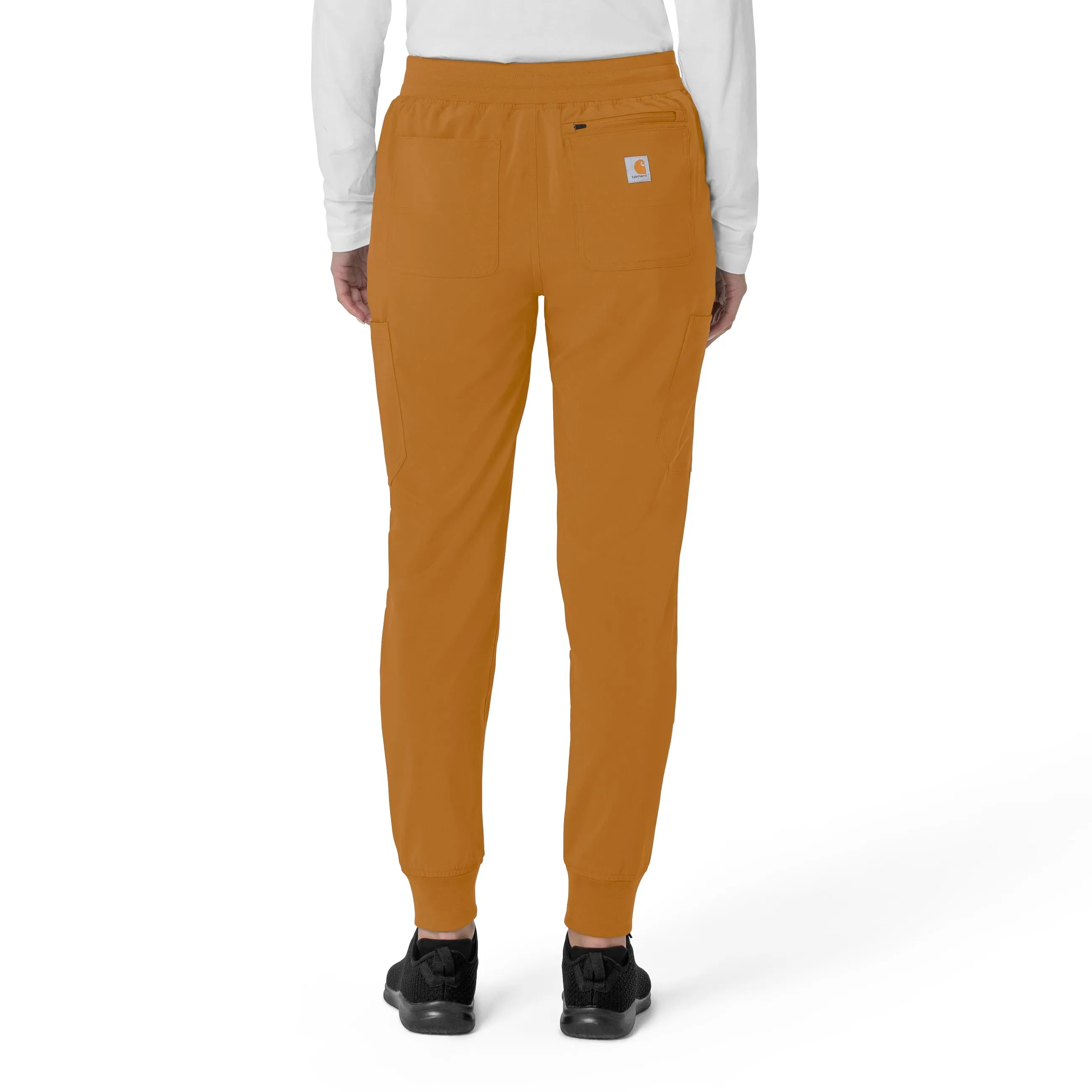 Carhartt Force Cross-Flex Women's Cargo Jogger Scrub Pant - Fox Brown