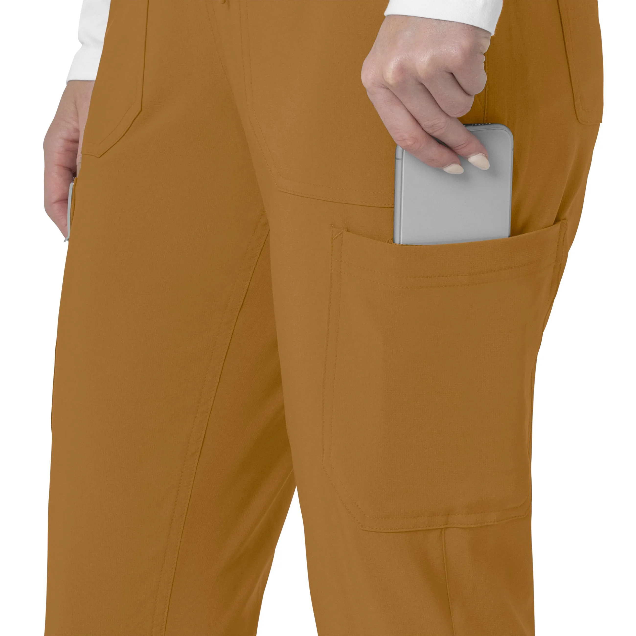 Carhartt Force Cross-Flex Women's Cargo Jogger Scrub Pant - Fox Brown